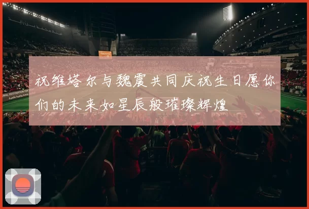 祝维塔尔与魏震共同庆祝生日愿你们的未来如星辰般璀璨辉煌