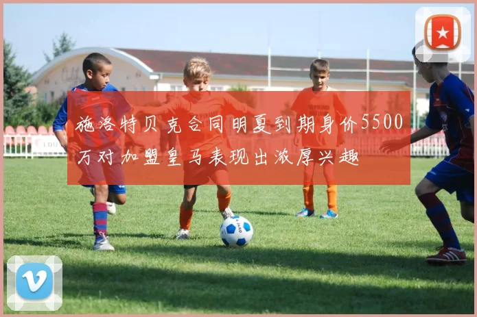 施洛特贝克合同明夏到期身价5500万对加盟皇马表现出浓厚兴趣